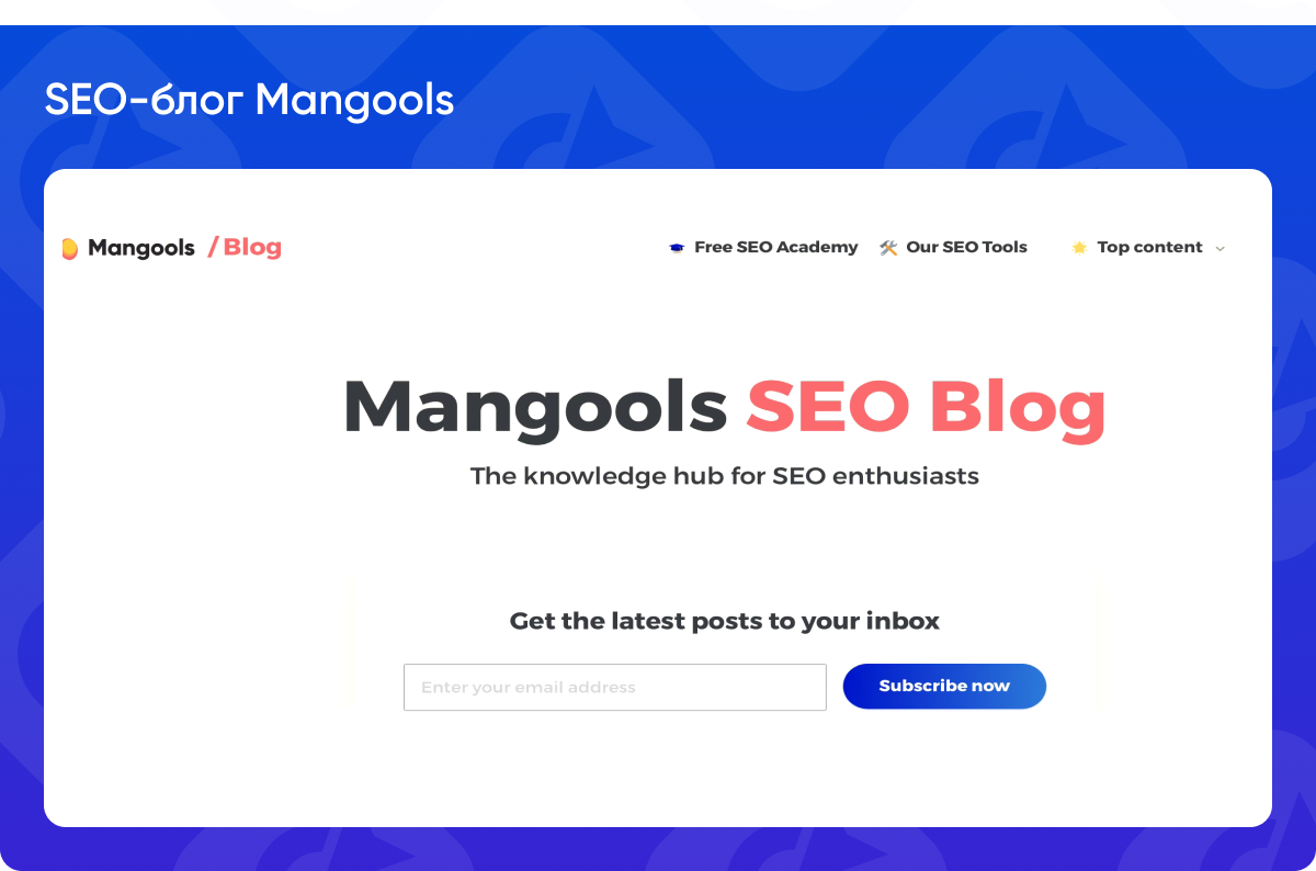 SEO-блог Mangools