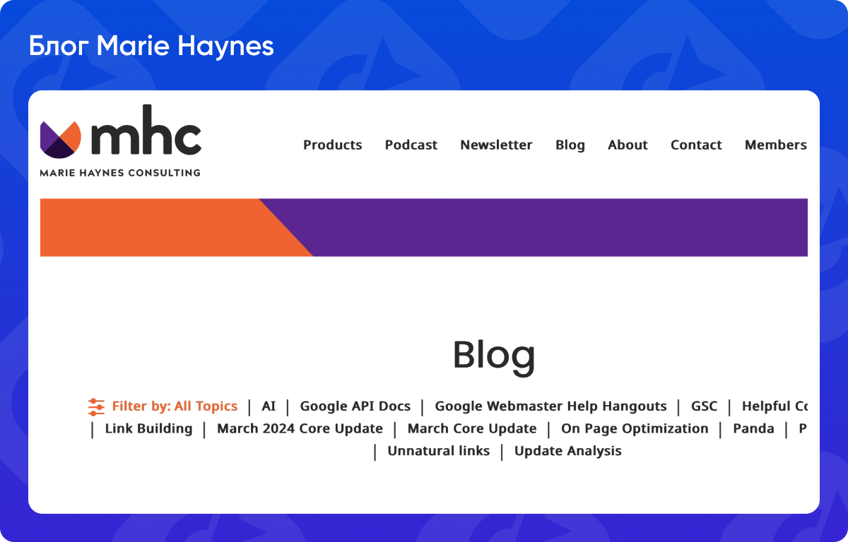 SEO-блог Marie Haynes