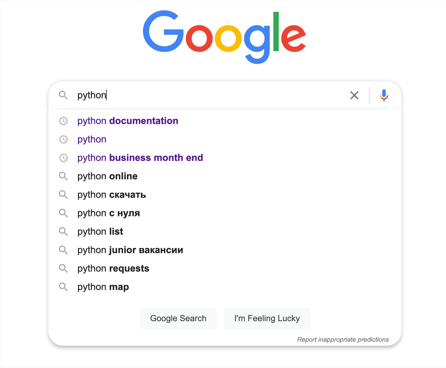 як збирати ключові запити скрипт пайтон