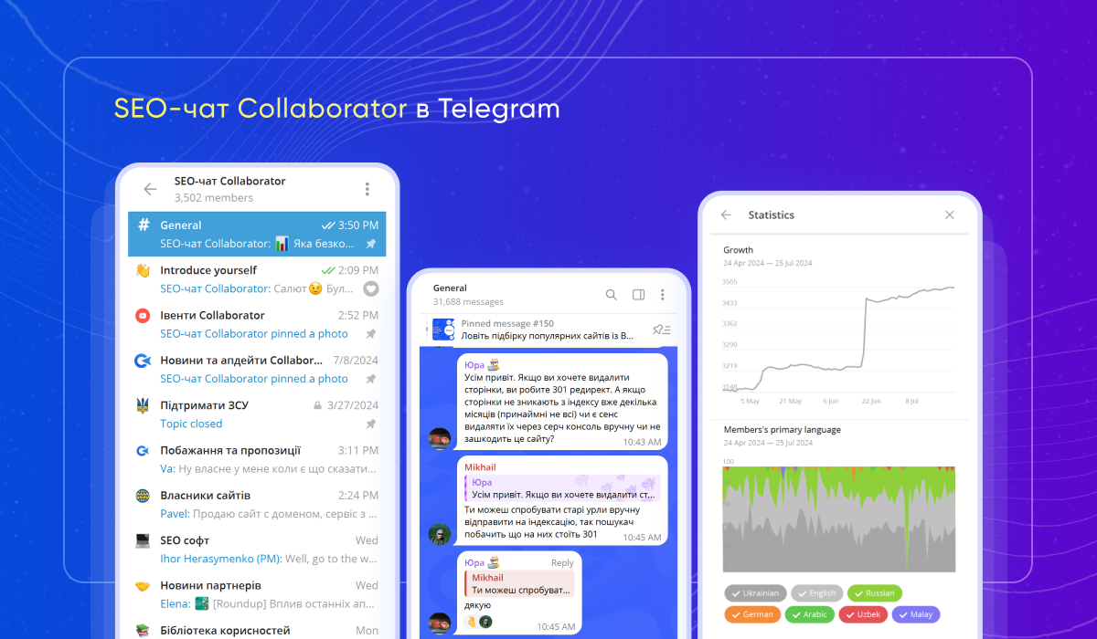 SEO-чат Collaborator: аналітика по ком'юніті для SEO-фахівців