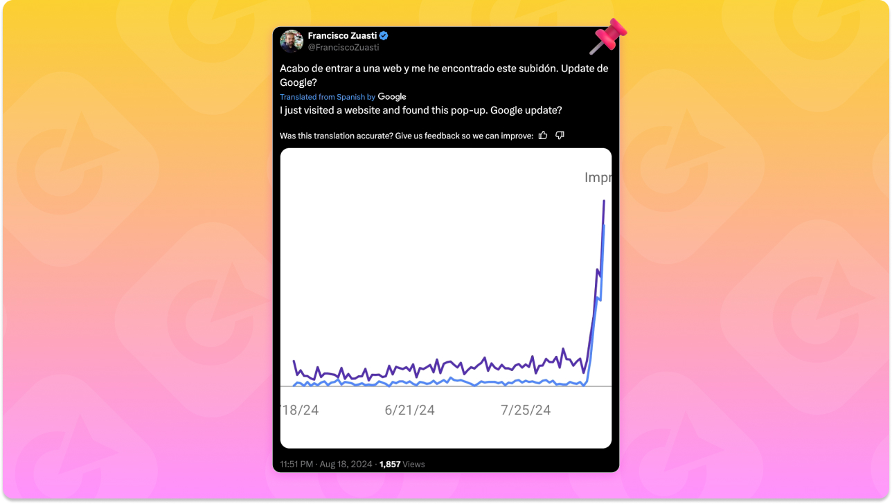 Francisco Zuasti on Site Changes Following Google's Recent Update