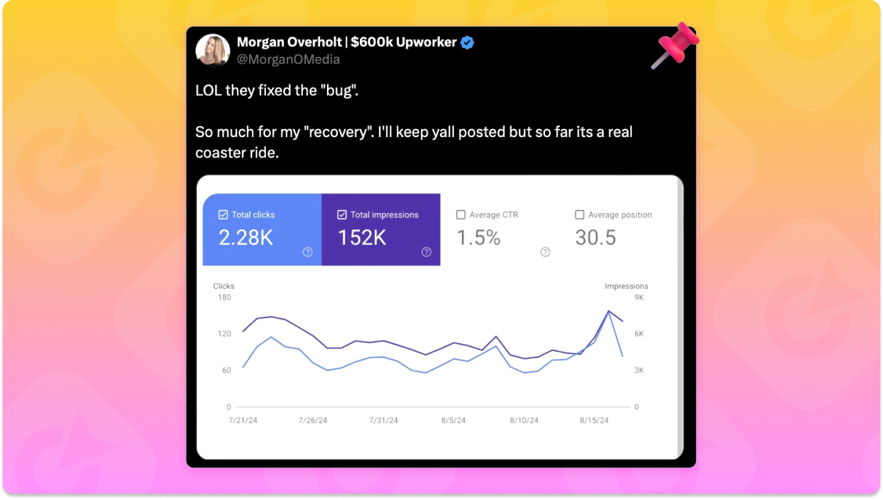 Morgan Overholt on Google's Update and Site Changes