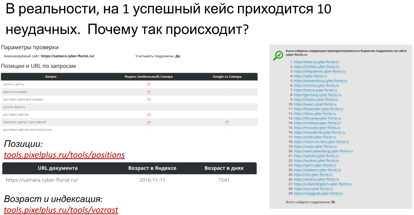 что такое неудачный кейс