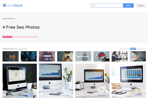 поиск бесплатный изображений в Librestock