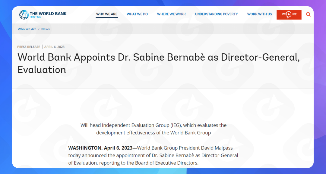 Приклад пресрелізу про нові призначення