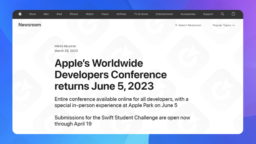 Пример пресс-релиза о мероприятии/событии