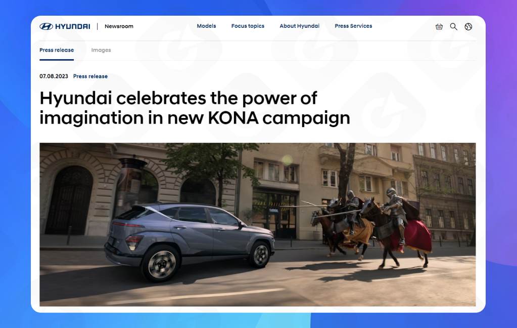 Пример пресс-релиза о запуске рекламной кампании