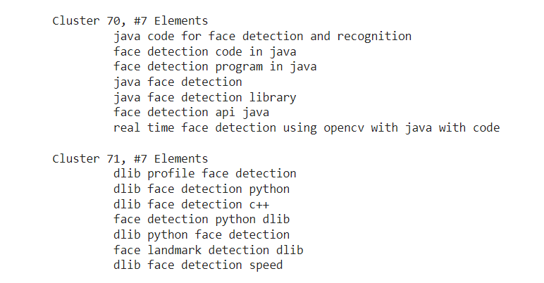 кластеризация ключевых слов