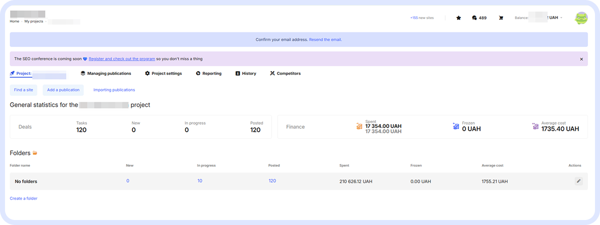 Посилальне просування через Collaborator: загальні витрати на анкорні статейні посилання склала 200 тис.грн за 2 роки