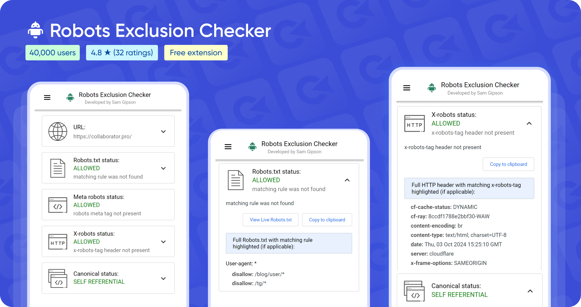 Плагін Robots Exclusion Checker
