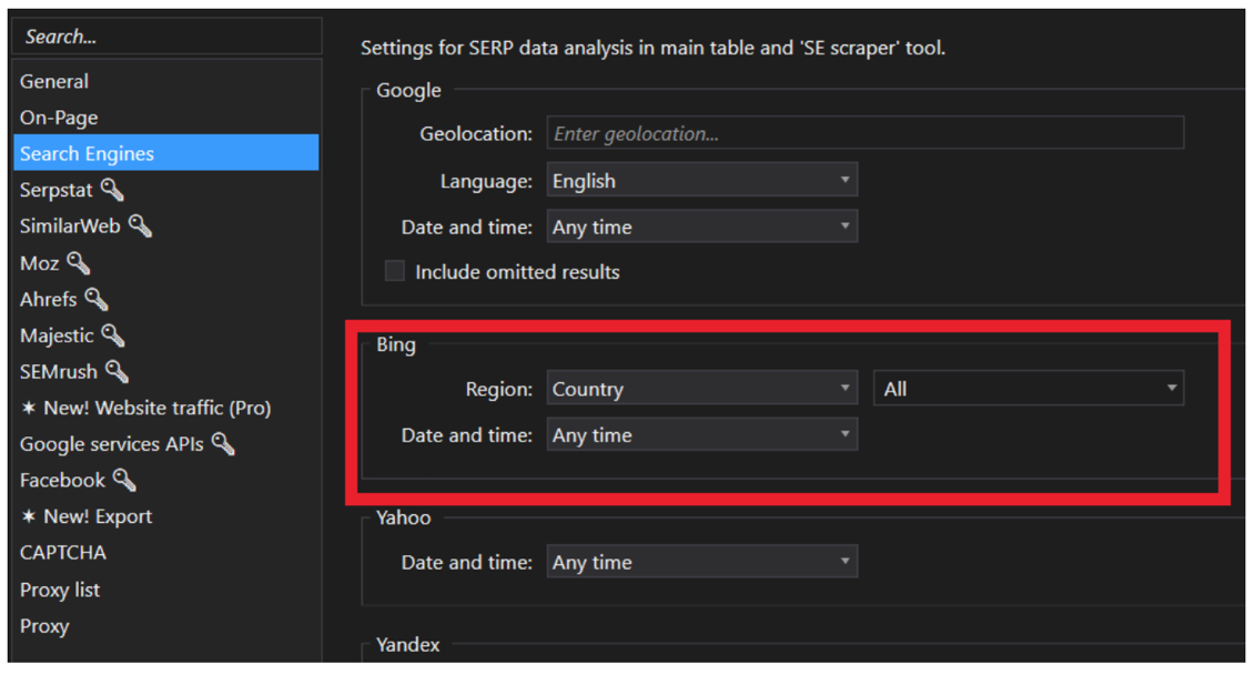 Netpeak Checker настройки 
