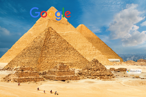Сравнение Гугл и Бинг. Пирамиды
