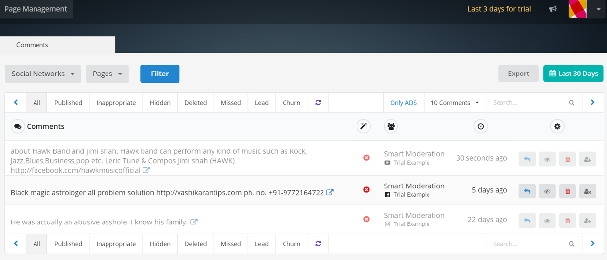 Как модерировать комментарии на YouTubе в SmartModeration