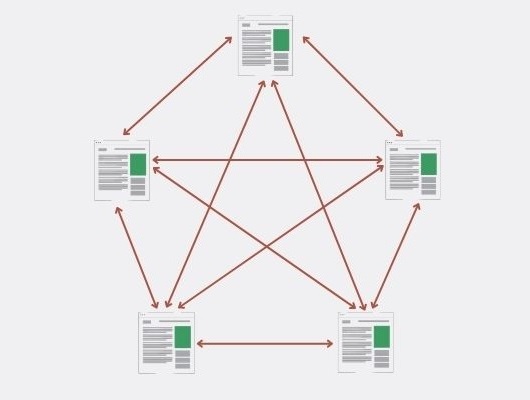 Схема перелинковки Звезда