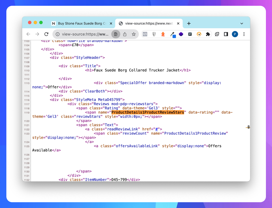 Результат парсингу рейтингу через IMPORTXML