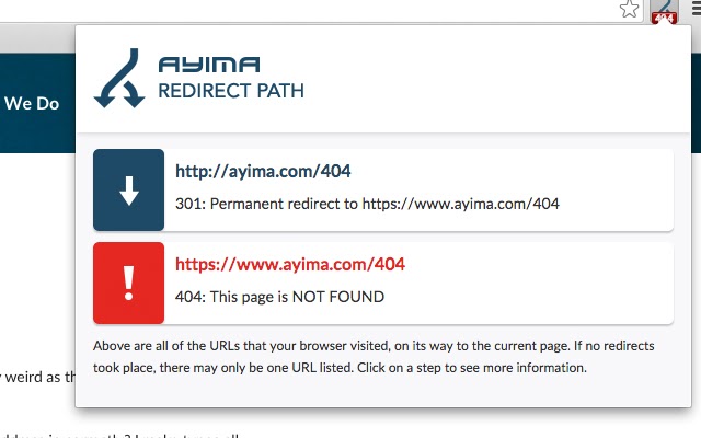 Redirect Path is used for finding redirects and title data