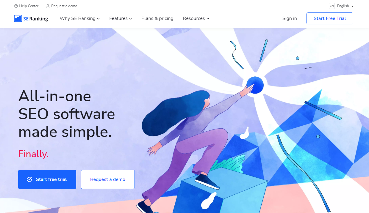 SE Ranking is a powerful tool for regular rank tracking