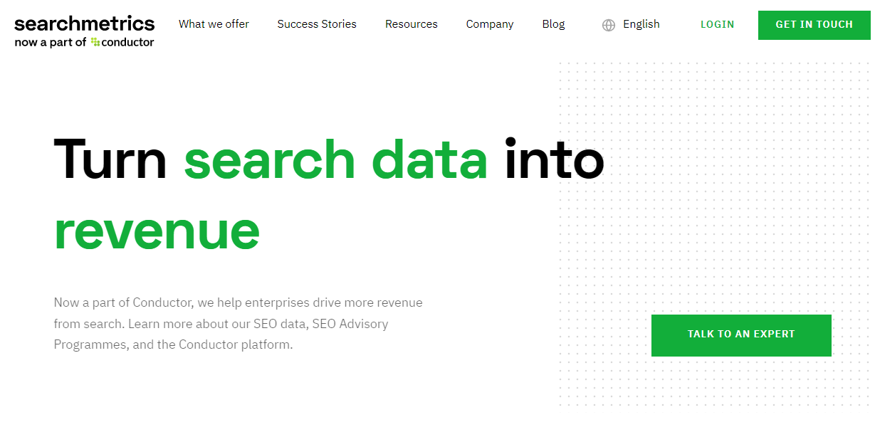 Searchmetrics is a tool for comprehensive site research