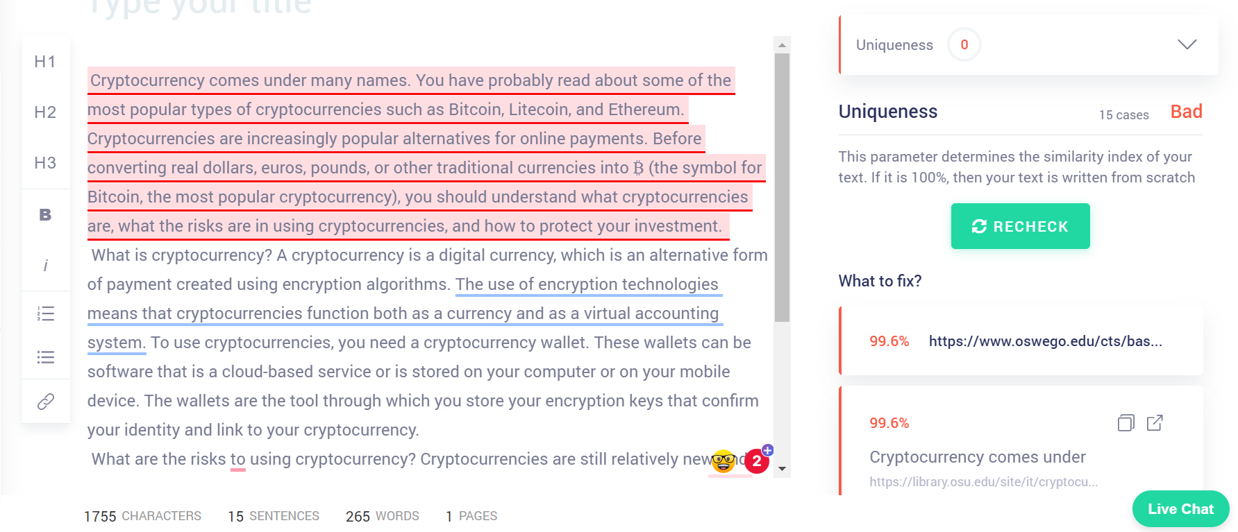 search engine optimization for crypto website