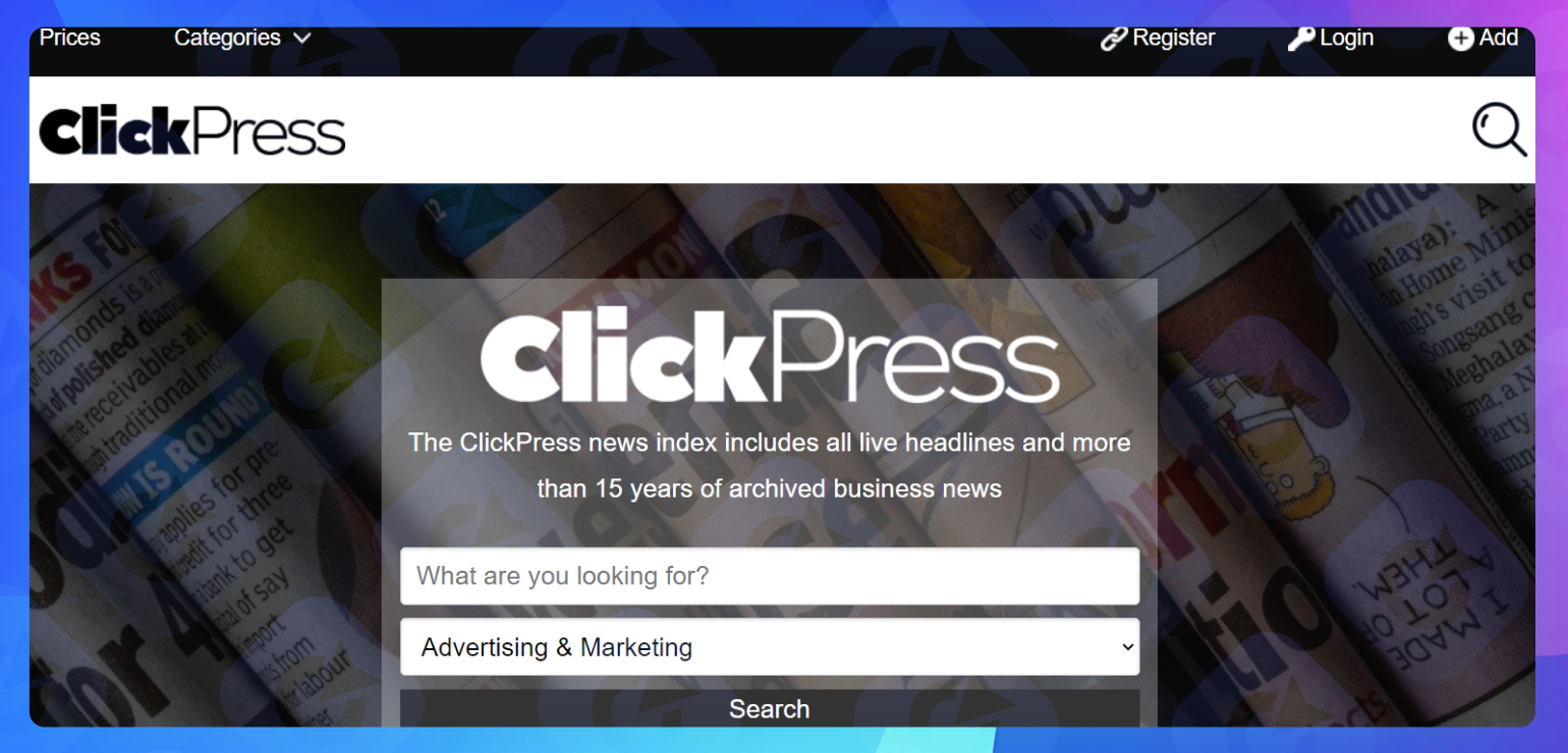 ClickPress 的主页