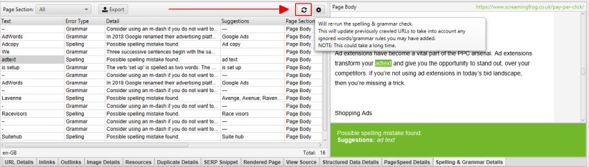 how to use screaming frog