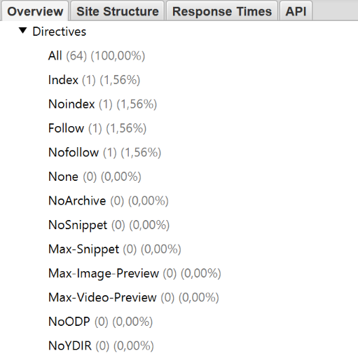 screaming frog seo spider sidebar
