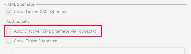 Auto discover XML sitemaps