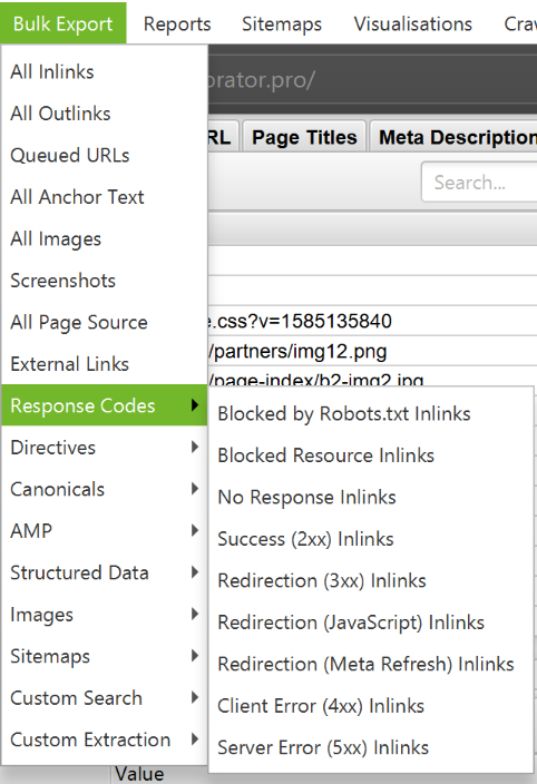 screaming frog seo spider precept