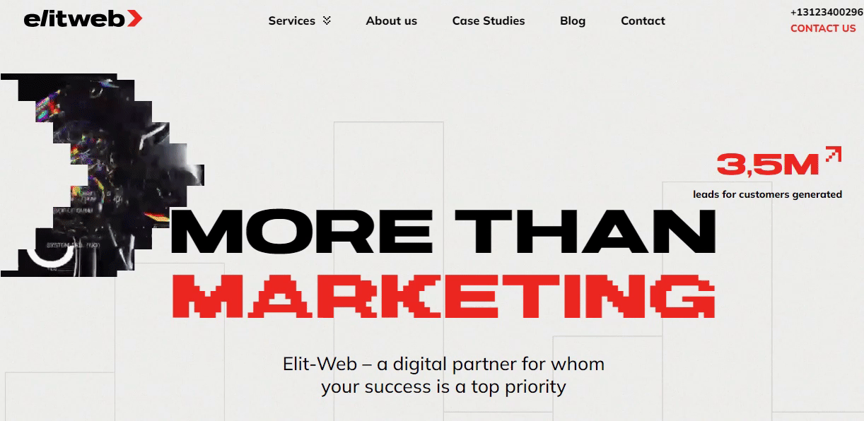 The homepage of Elit-Web