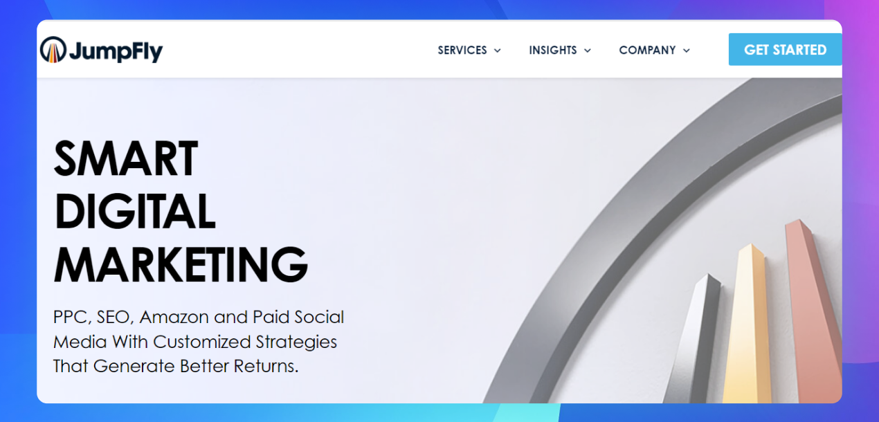 The homepage of the JumpFly website