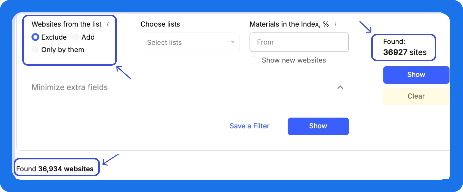 Як виключати список сайтів із пошуку: інструкція для роботи в Collaborator